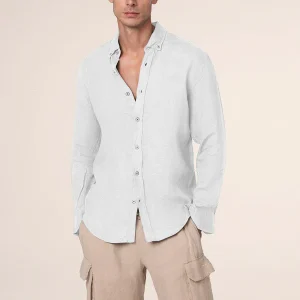 Camicia Uomo misto lino F**K Bianca Effek